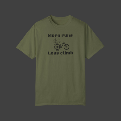 More runs Less climb T-shirt