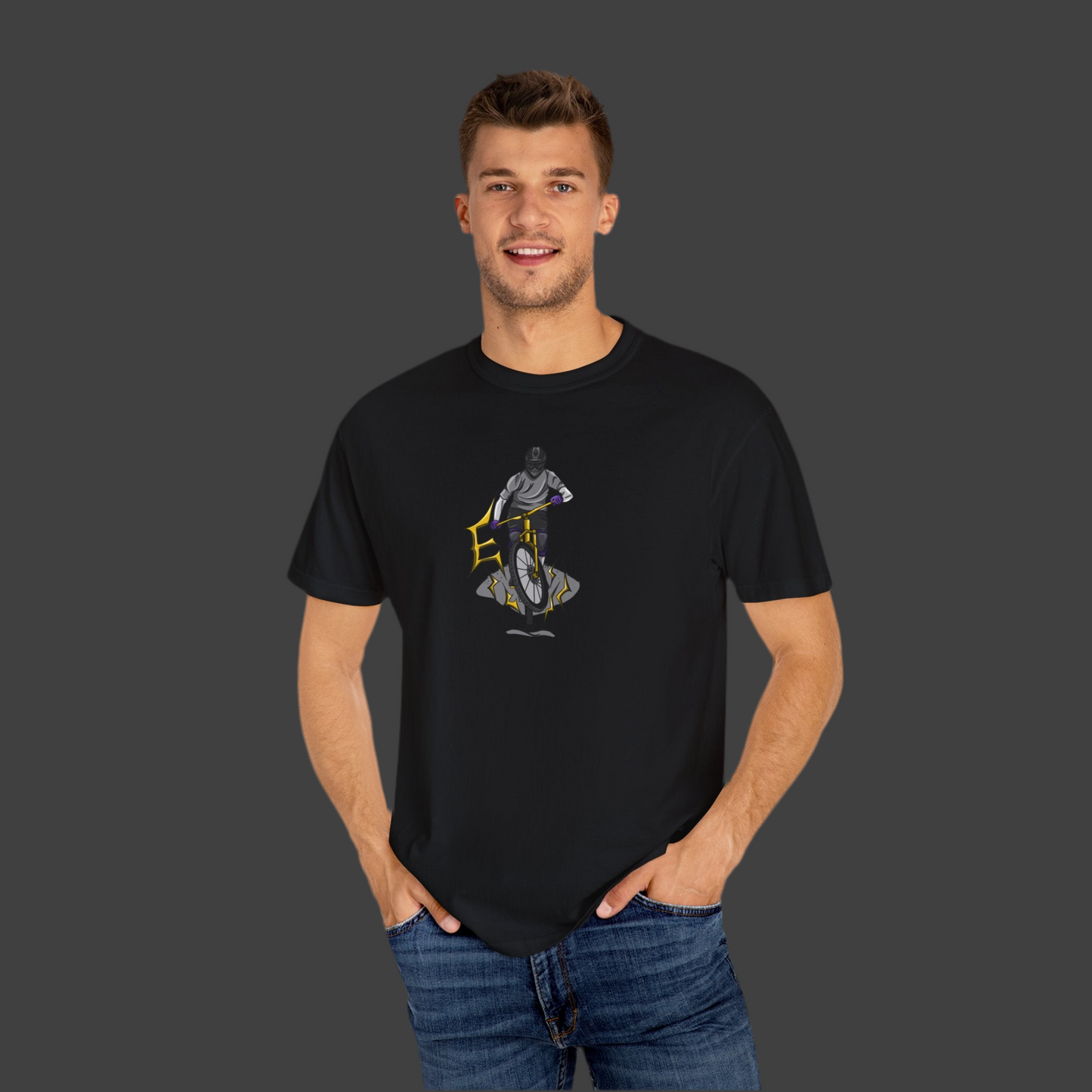 Electric trail shred neutral logo T-shirt